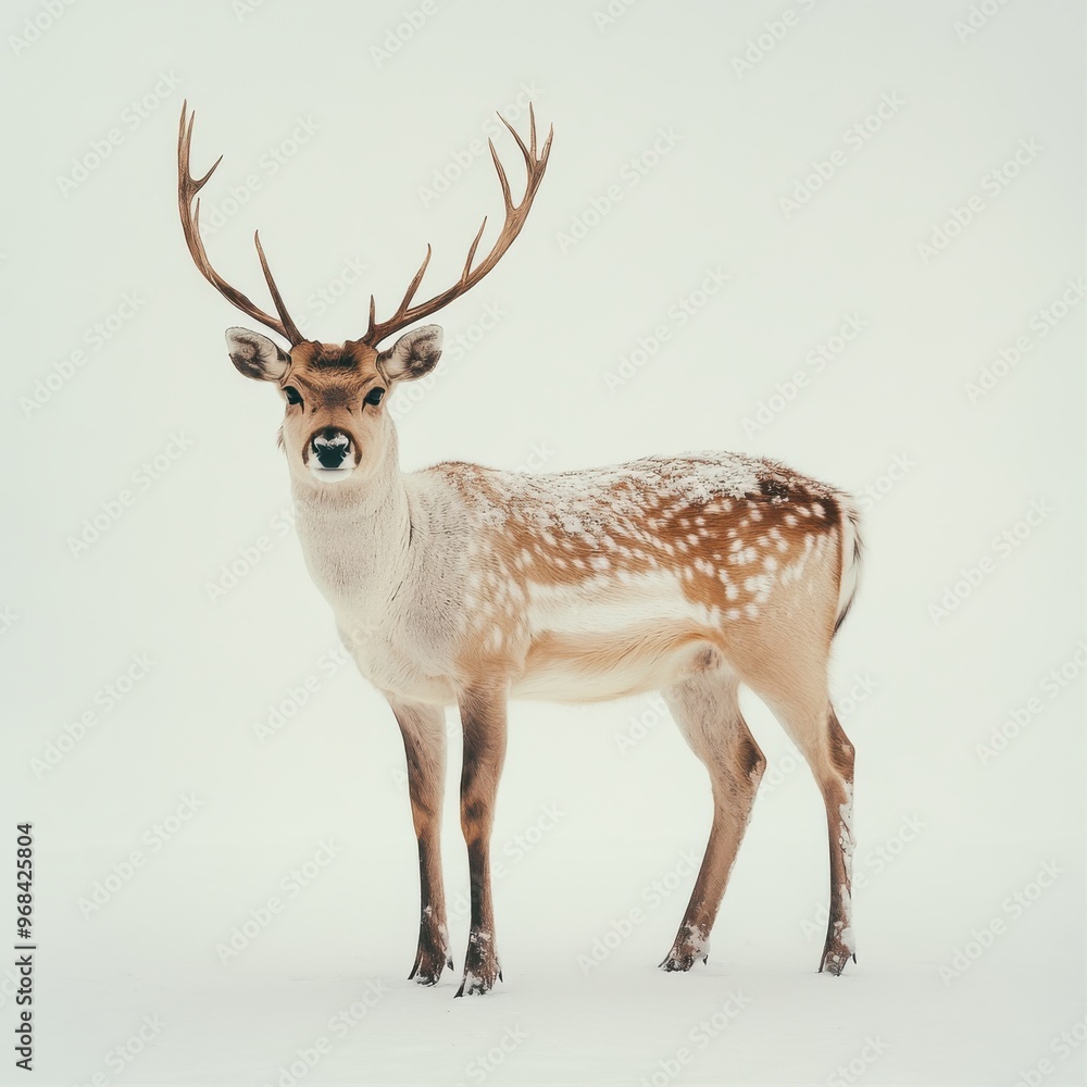 Wildlife, on white background