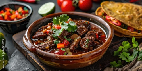 Traditional Beef Stew Tacos from Jalisco