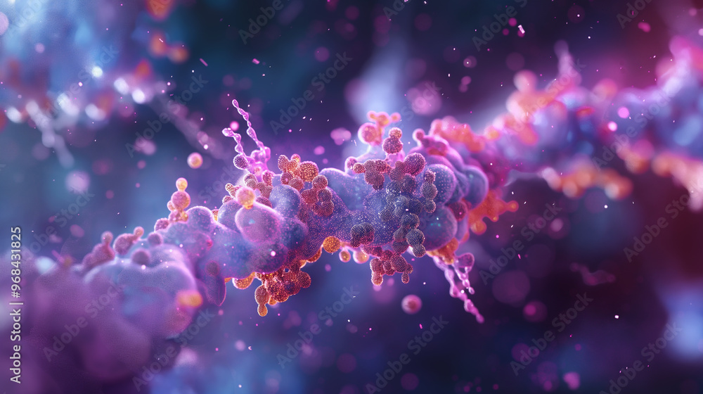 Image of abnormal cells related to endogenous proteins and potential therapeutic interventions. Image of abnormal cells related to endogenous proteins and potential therapeutic interventions.