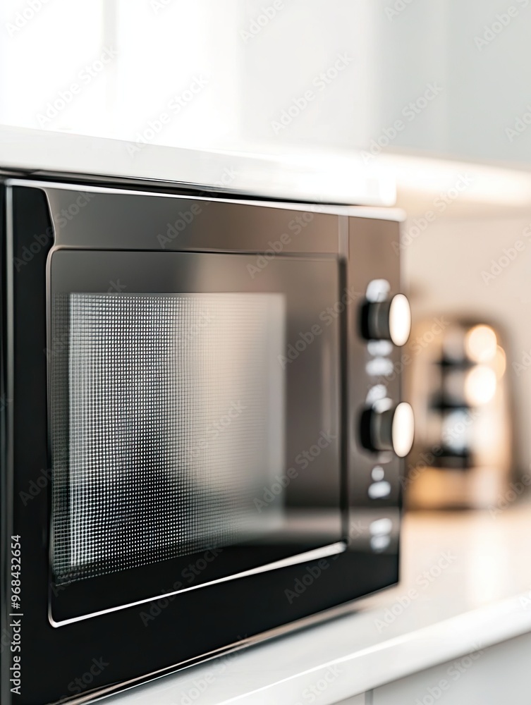 Obraz premium Microwave Oven isolated on white background AI Generated