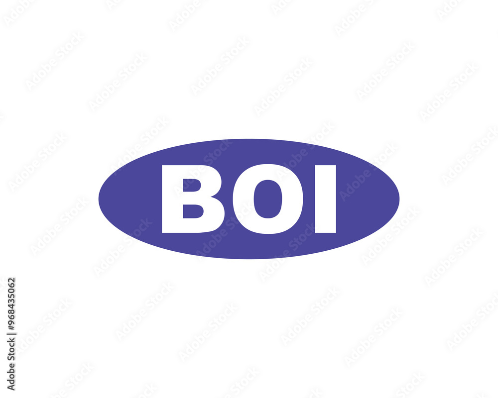 BOI logo design vector template. BOI BOI logo design vector template. BOI