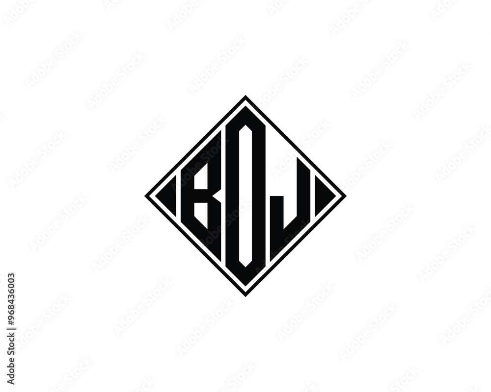 BOJ logo design vector template. BOJ BOJ logo design vector template. BOJ