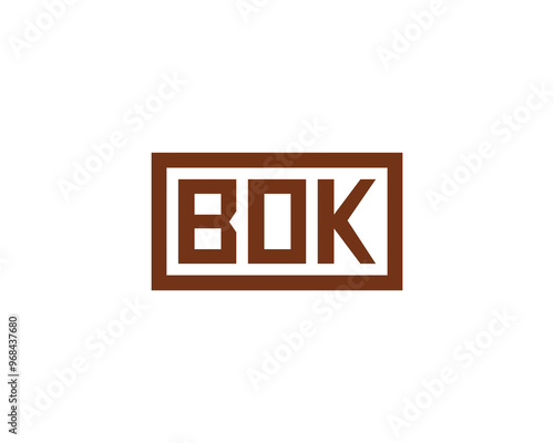 BOK logo design vector template. BOK