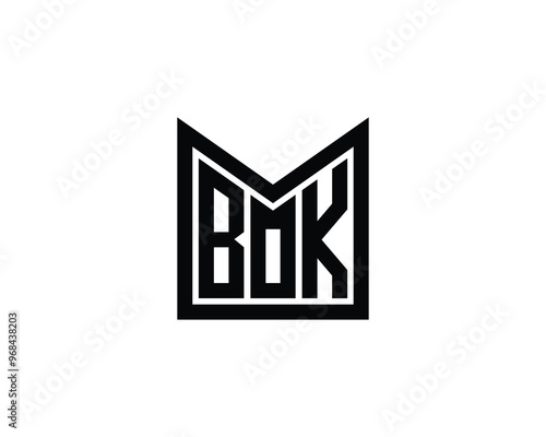 BOK logo design vector template. BOK