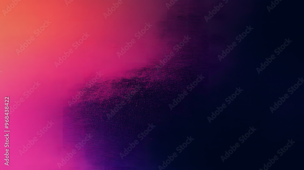 Abstract dark gradient background with glowing pink and magenta tones. Creating a colorful retro aesthetic perfect for banner or backdrop design. Ideal for creative, futuristic, or artistic projects