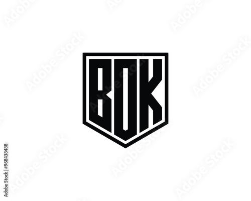 BOK logo design vector template. BOK