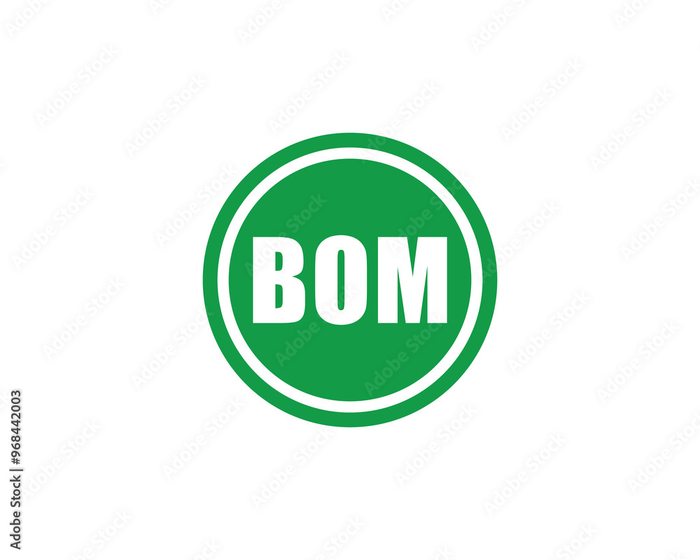 BOM logo design vector template. BOM BOM logo design vector template. BOM