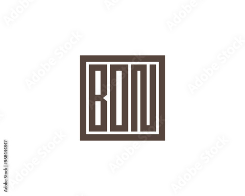 BON logo design vector template. BON