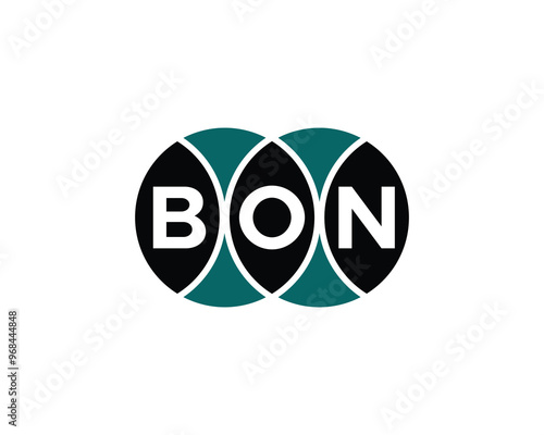 BON logo design vector template. BON