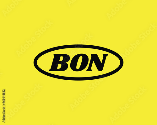 BON logo design vector template. BON
