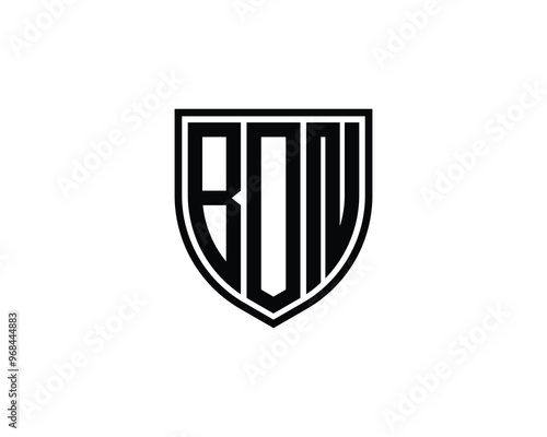 BON logo design vector template. BON