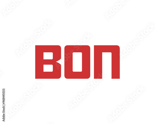 BON logo design vector template. BON