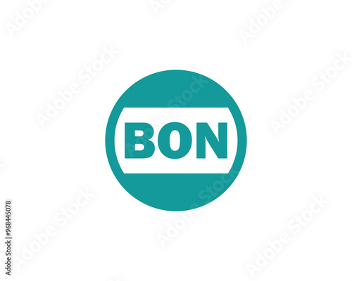 BON logo design vector template. BON