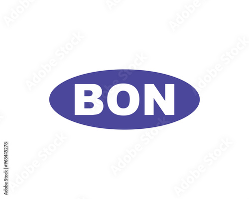 BON logo design vector template. BON