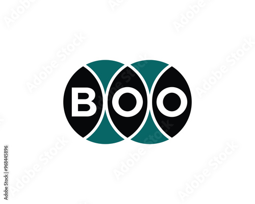 BOO Logo design vector template. BOO
