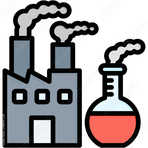 Chemical Pollution Icon