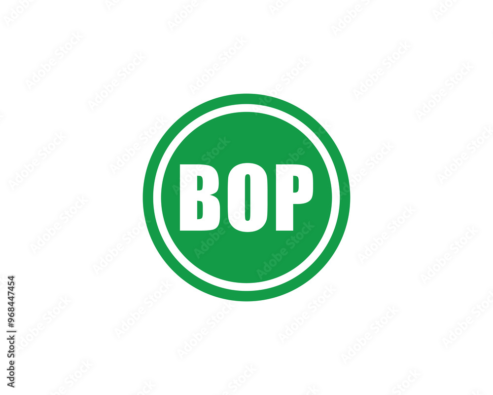 BOP logo design vector template. BOP BOP logo design vector template. BOP