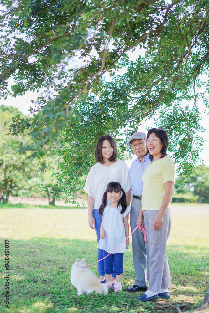 Obraz premium 幸せなファミリー・家族イメージ