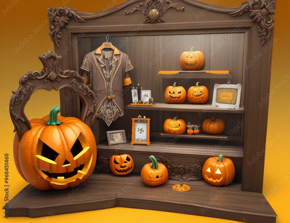 Obraz premium halloween pumpkin and pumpkins