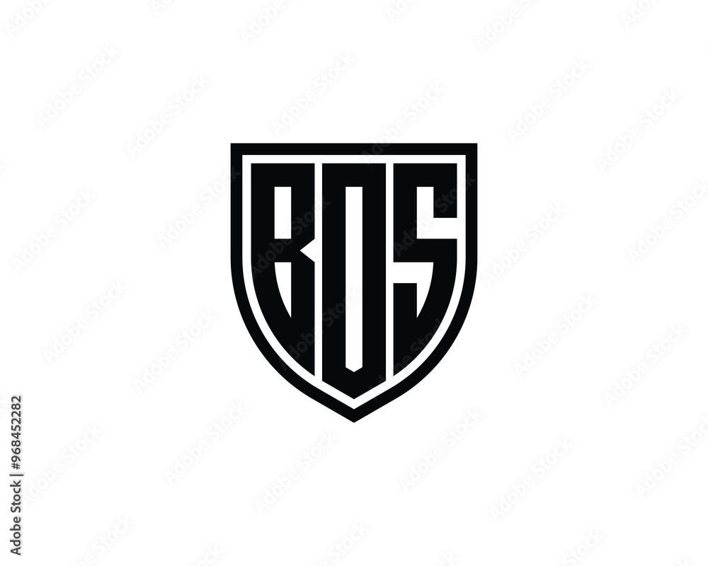 BOS logo design vector template. BOS BOS logo design vector template. BOS