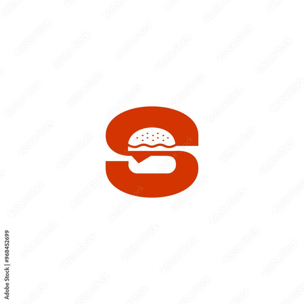 simple burger logo design vector template, flat modern minimal design illustration. simple burger logo design vector template, flat modern minimal design illustration.