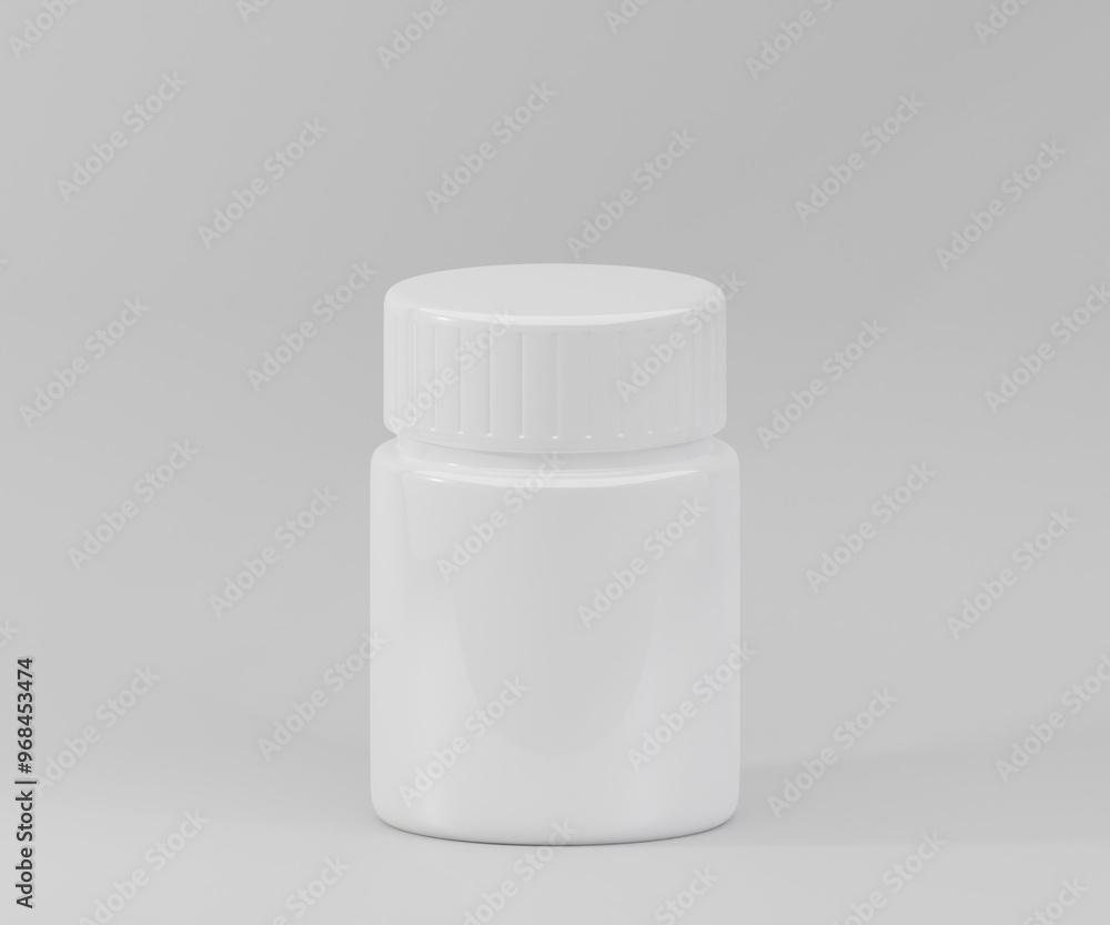 Pill Bottle Mockup Images, 3D rendering