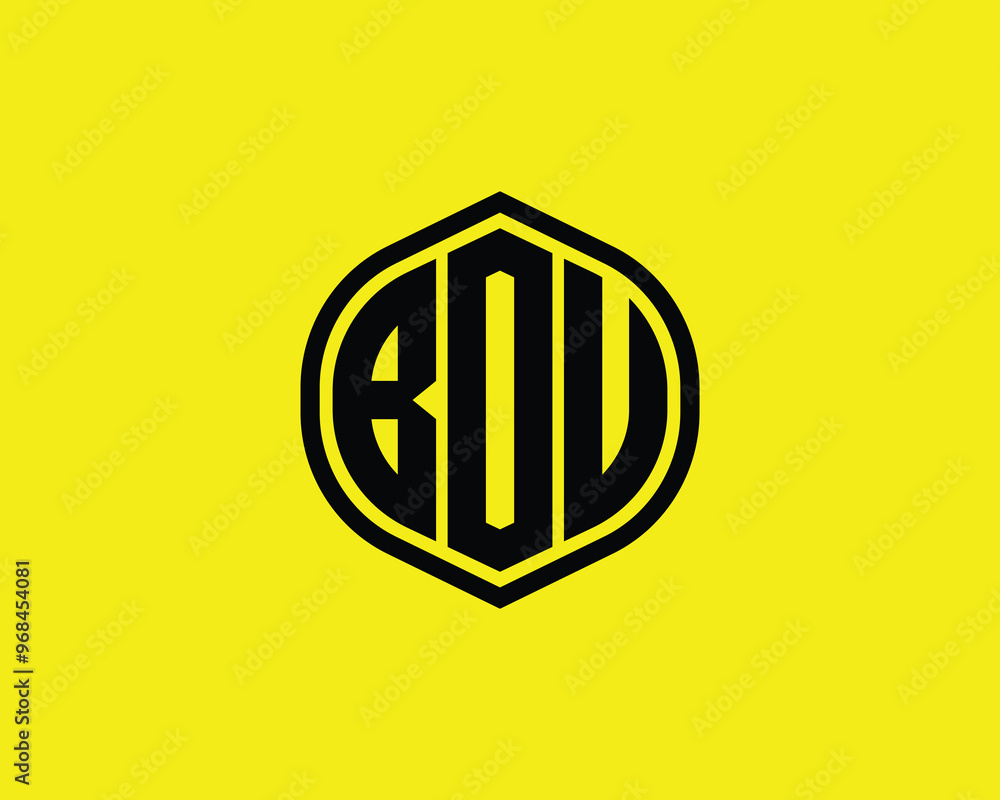 BOU logo design vector template. BOU BOU logo design vector template. BOU