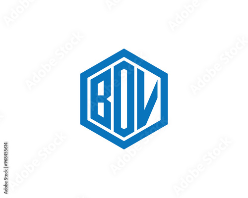 BOV logo design vector template. BOV