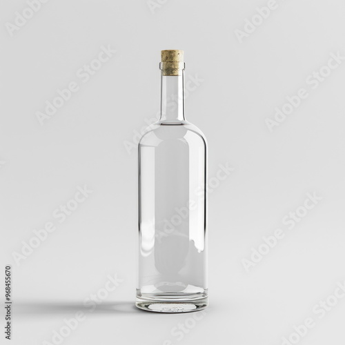 packaging mockup, glass bottle for advertisement