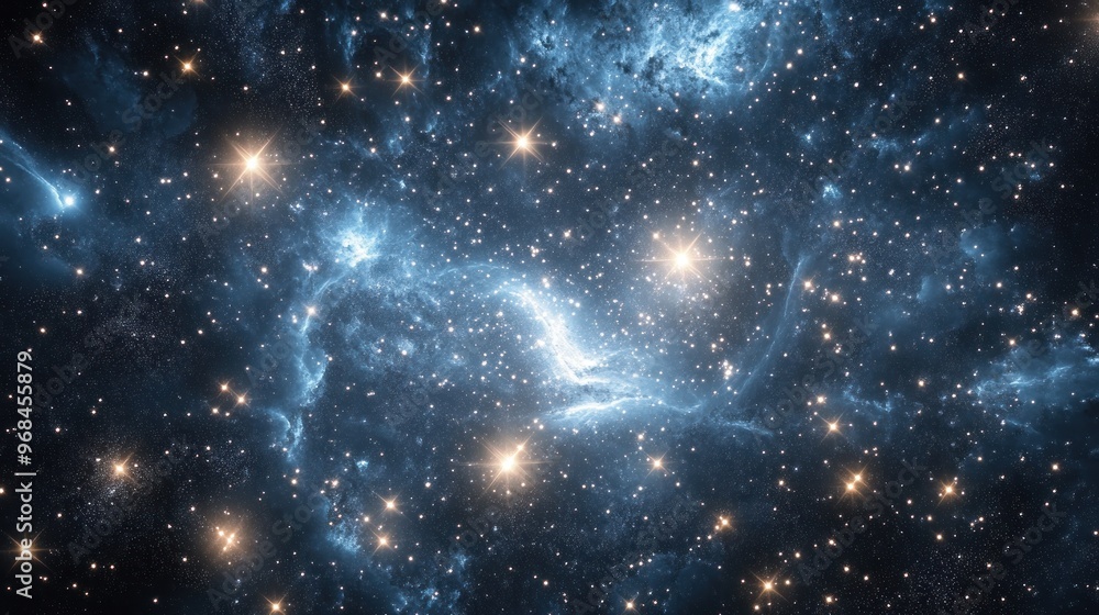 Obraz premium Cosmic Nebula: A Symphony of Stars and Gas