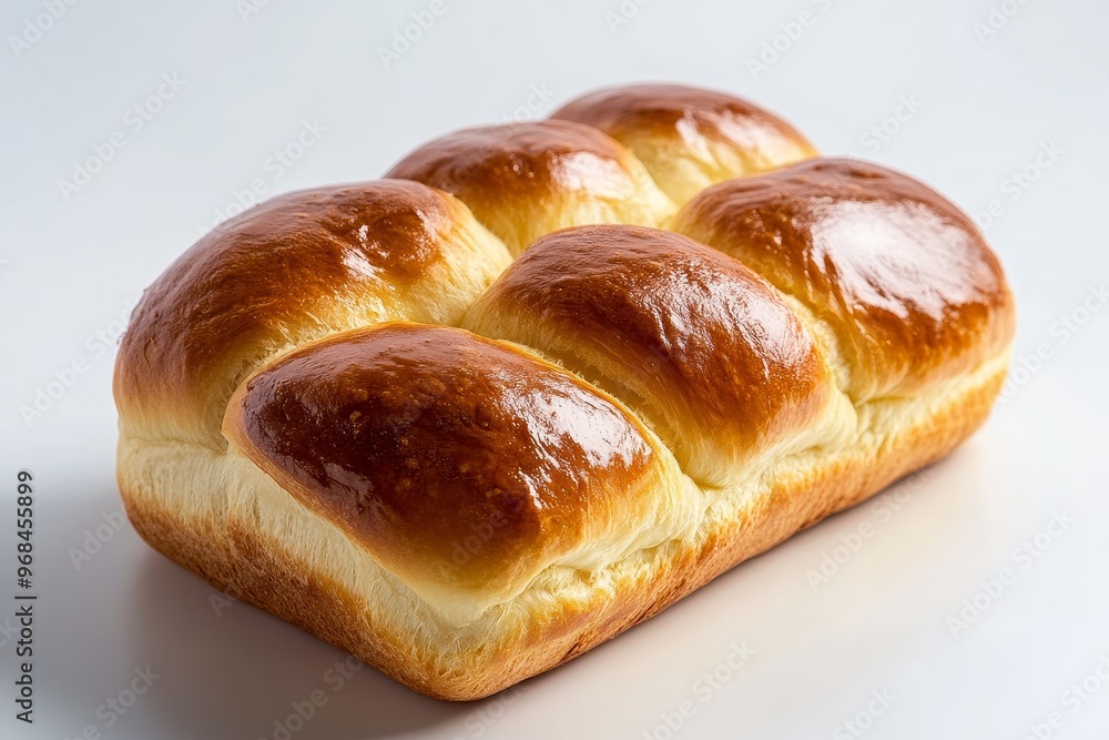 A golden brown brioche loaf, freshly baked and glistening with a buttery sheen. The soft, fluffy texture and rich aroma are inviting. A golden brown brioche loaf, freshly baked and glistening with a buttery sheen. The soft, fluffy texture and rich aroma are inviting.