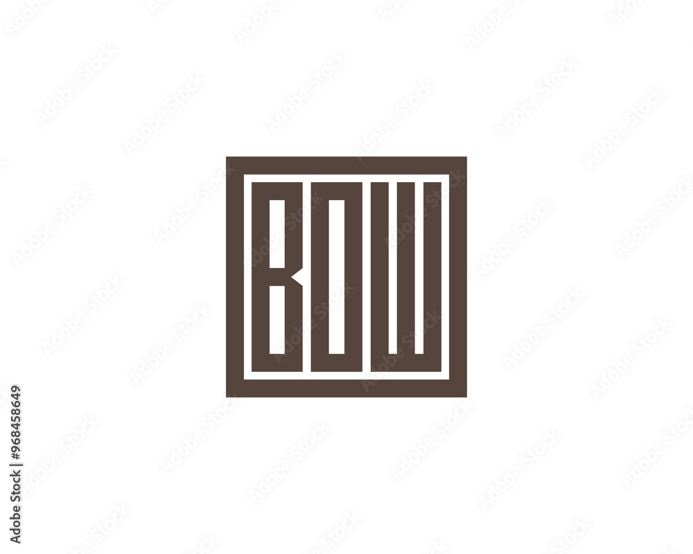 BOW logo design vector template. BOW BOW logo design vector template. BOW