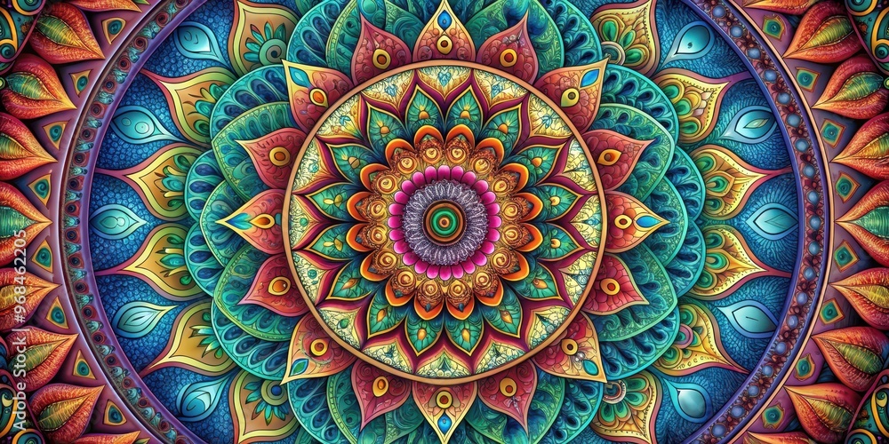 Intricate mandala art design with vibrant eye center, mesmerizing patterns, captivating colors, mandala, art, intricate Intricate mandala art design with vibrant eye center, mesmerizing patterns, captivating colors, mandala, art, intricate