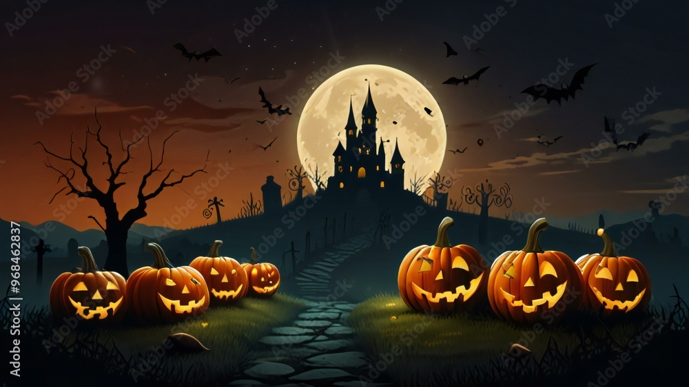 halloween background with pumpkin halloween background with pumpkin