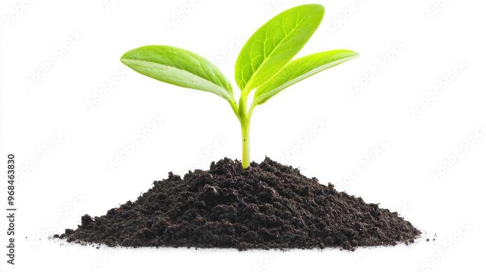 Green Sprout Growing From Soil: A Symbol of New Life and Growth Green Sprout Growing From Soil: A Symbol of New Life and Growth