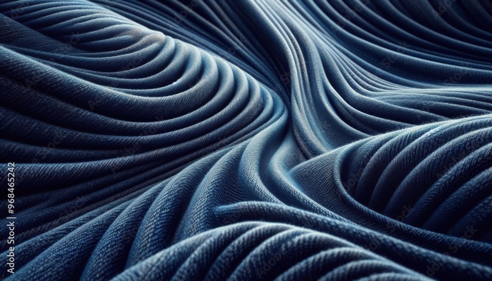 A super close-up view of denim fabric texture, showcasing the weaving details and subtle color variations A super close-up view of denim fabric texture, showcasing the weaving details and subtle color variations