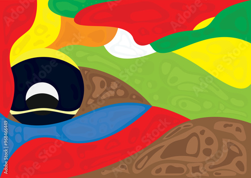 Print, wallpaper, pattern, coloring background