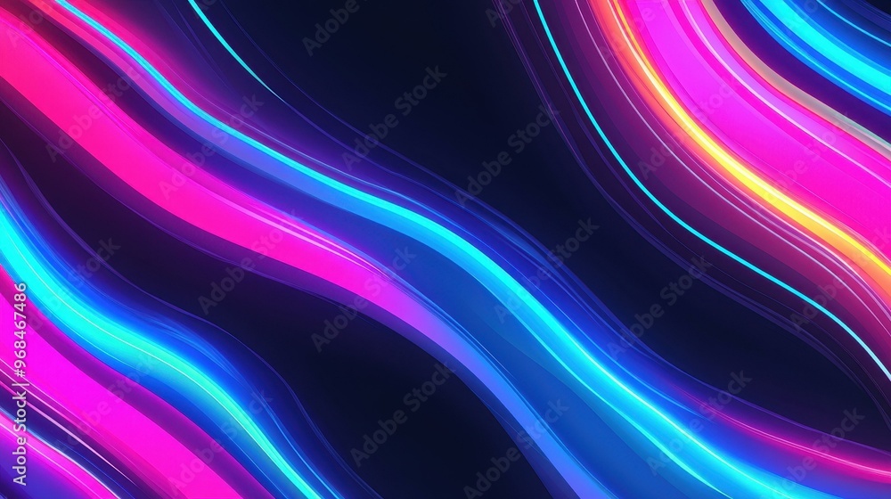 Explore a vibrant futuristic abstract background, featuring glowing neon lines and playful cartoon textures. Explore a vibrant futuristic abstract background, featuring glowing neon lines and playful cartoon textures.