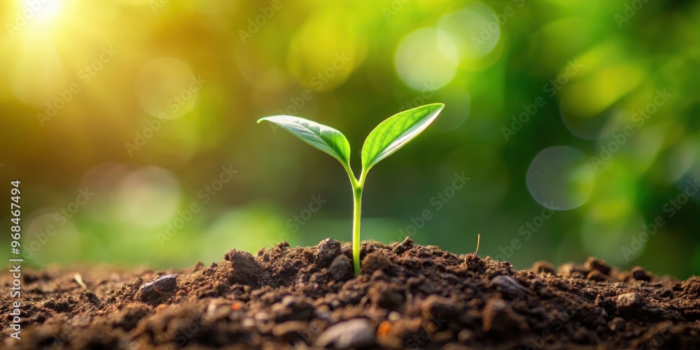 Plant growing in the ground, green, nature, gardening, soil, roots, growth, outdoors, spring, environment, flora Plant growing in the ground, green, nature, gardening, soil, roots, growth, outdoors, spring, environment, flora