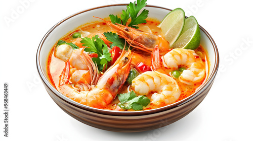 Fototapeta Naklejka Na Ścianę i Meble -  Tom Yum Soup with Shrimp.