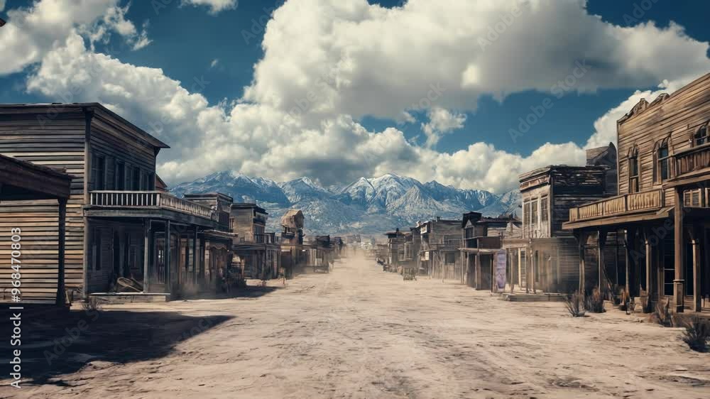 Dusty Road of an Old Western Town Dusty Road of an Old Western Town
