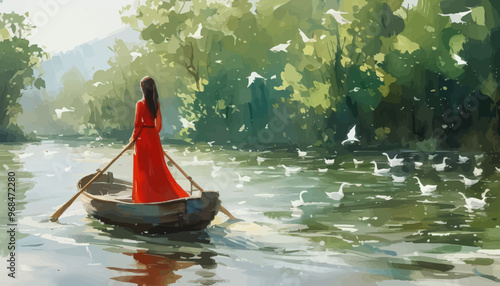 Peaceful River Journey