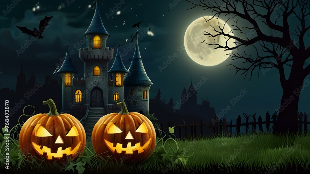 halloween background with pumpkin halloween background with pumpkin