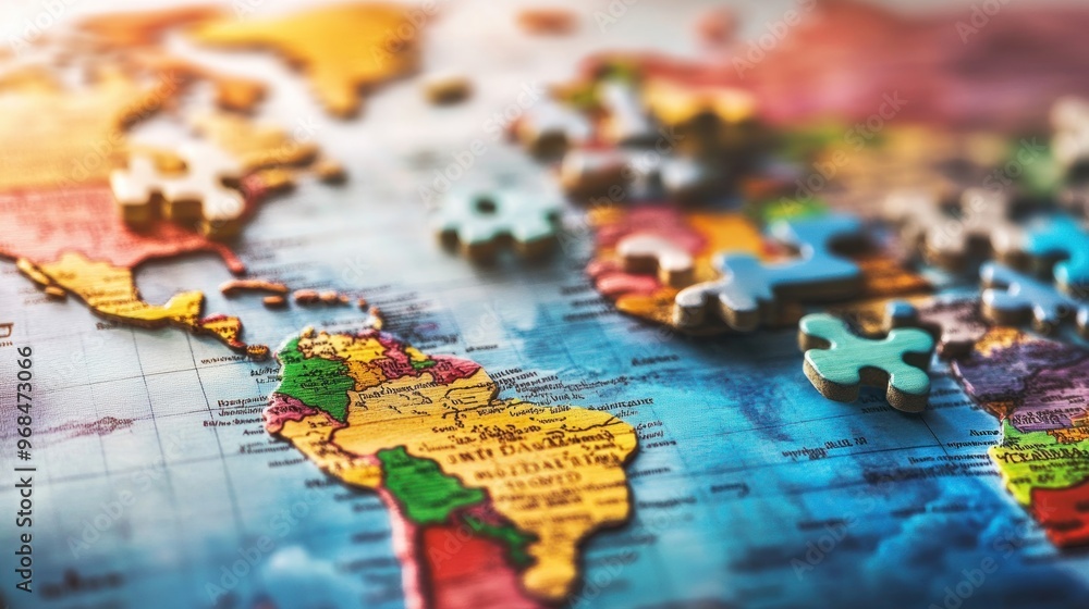 World Map Puzzle Pieces World Map Puzzle Pieces