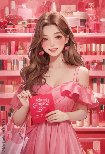 Shopping for Beauty: A Pink-Themed Retail Experience