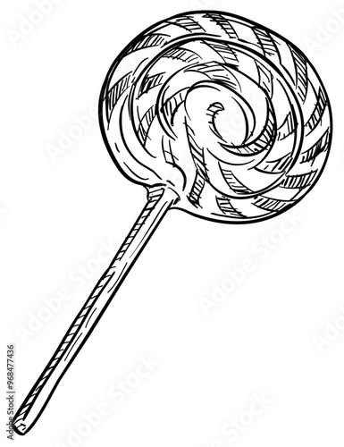 lollipop handdrawn illustration