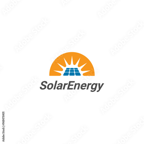 solar energy logo. home energy logo. sun logo design template. good for any company with a solar theme top 1