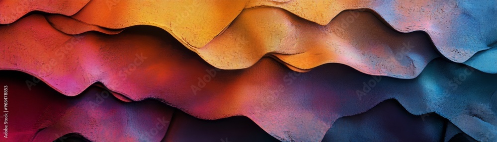 Obraz premium Abstract Colorful Wavy Background Texture
