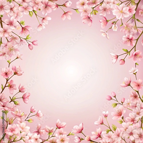 background with sakura flowers