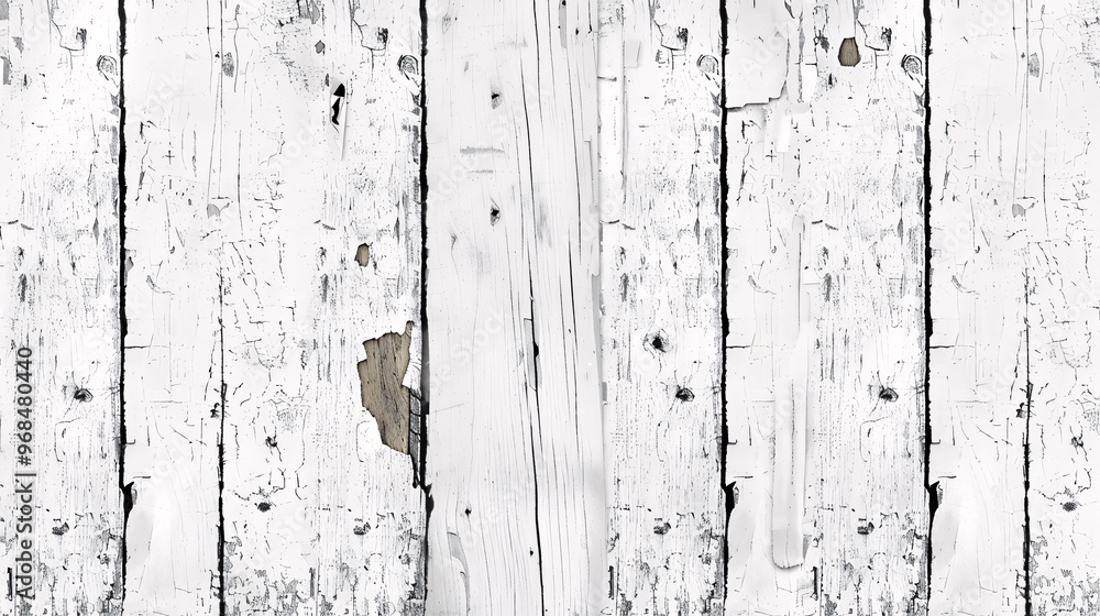 White painted wood texture with a seamless rusty grunge background. Scratched white paint on planks of a wooden wall. White painted wood texture with a seamless rusty grunge background. Scratched white paint on planks of a wooden wall.